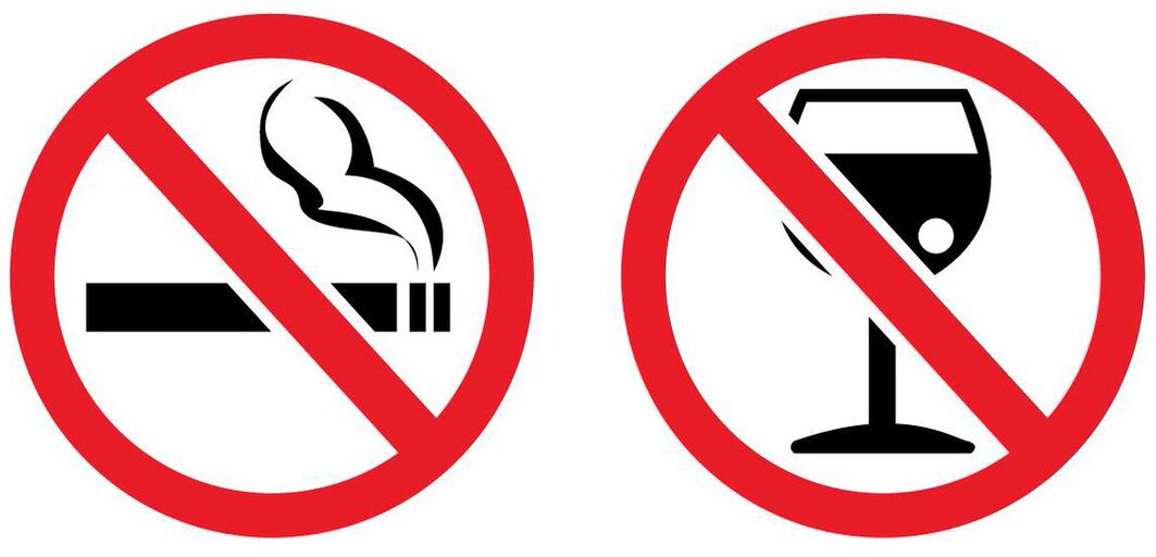 Para a rinoplastia, você deve parar de fumar e beber